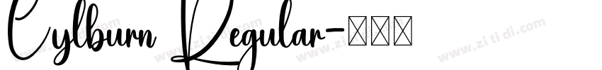 Cylburn Regular字体转换